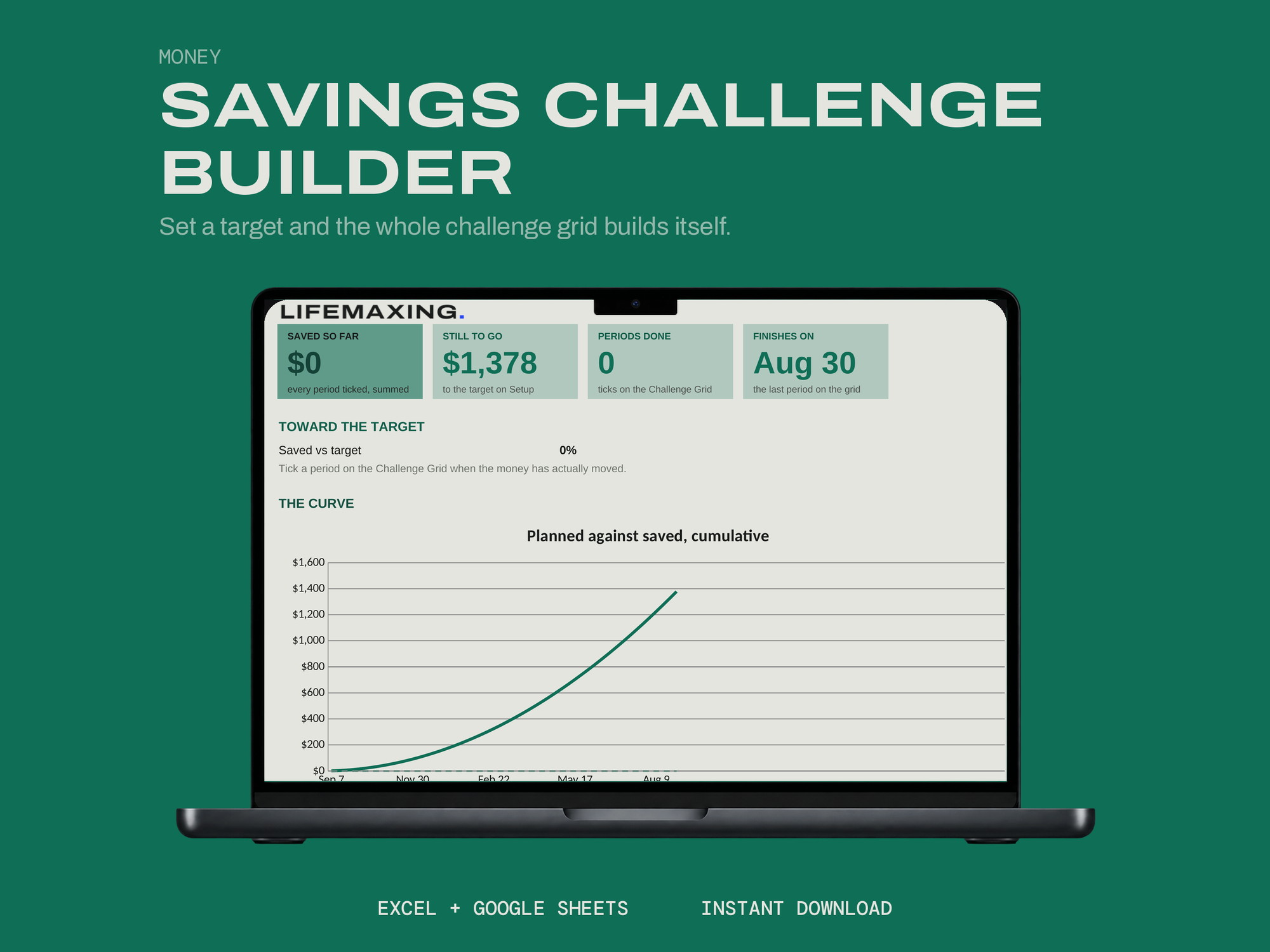 Savings Challenge Builder product photograph
