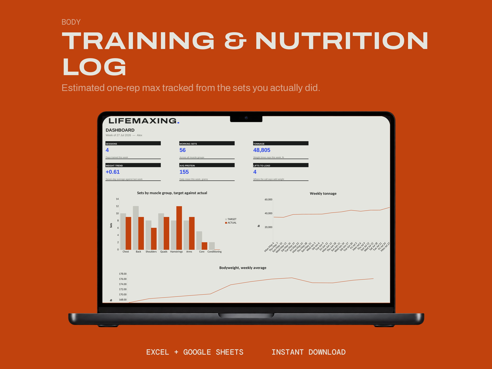 Training & Nutrition Log product photograph